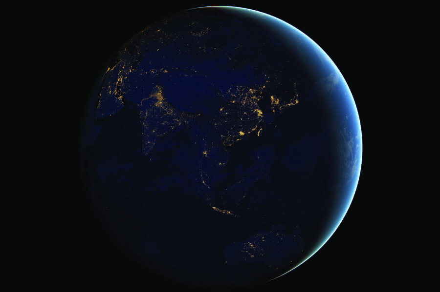 earth by night